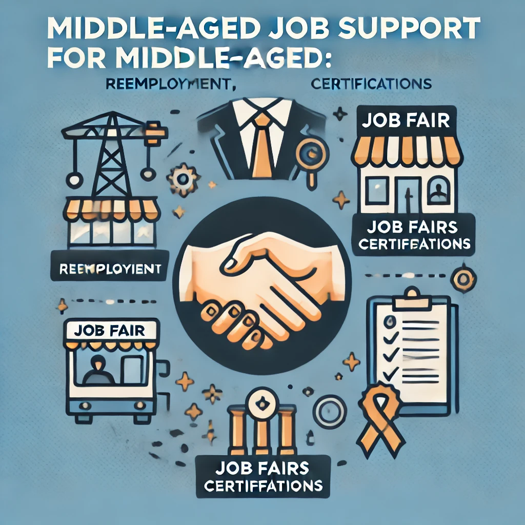 중장년 일자리 지원 정보 총정리, 재취업, 박람회, 자격증, 교육 프로그램