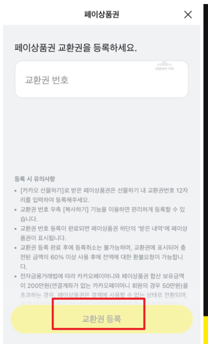 카카오페이 앱 사용법4