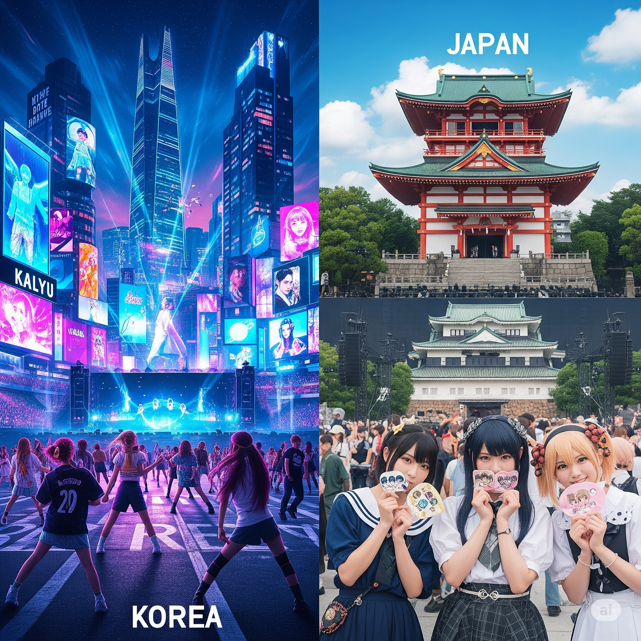 한국 vs 일본 K-pop 인기차이 (한류, 현지화, 반응)