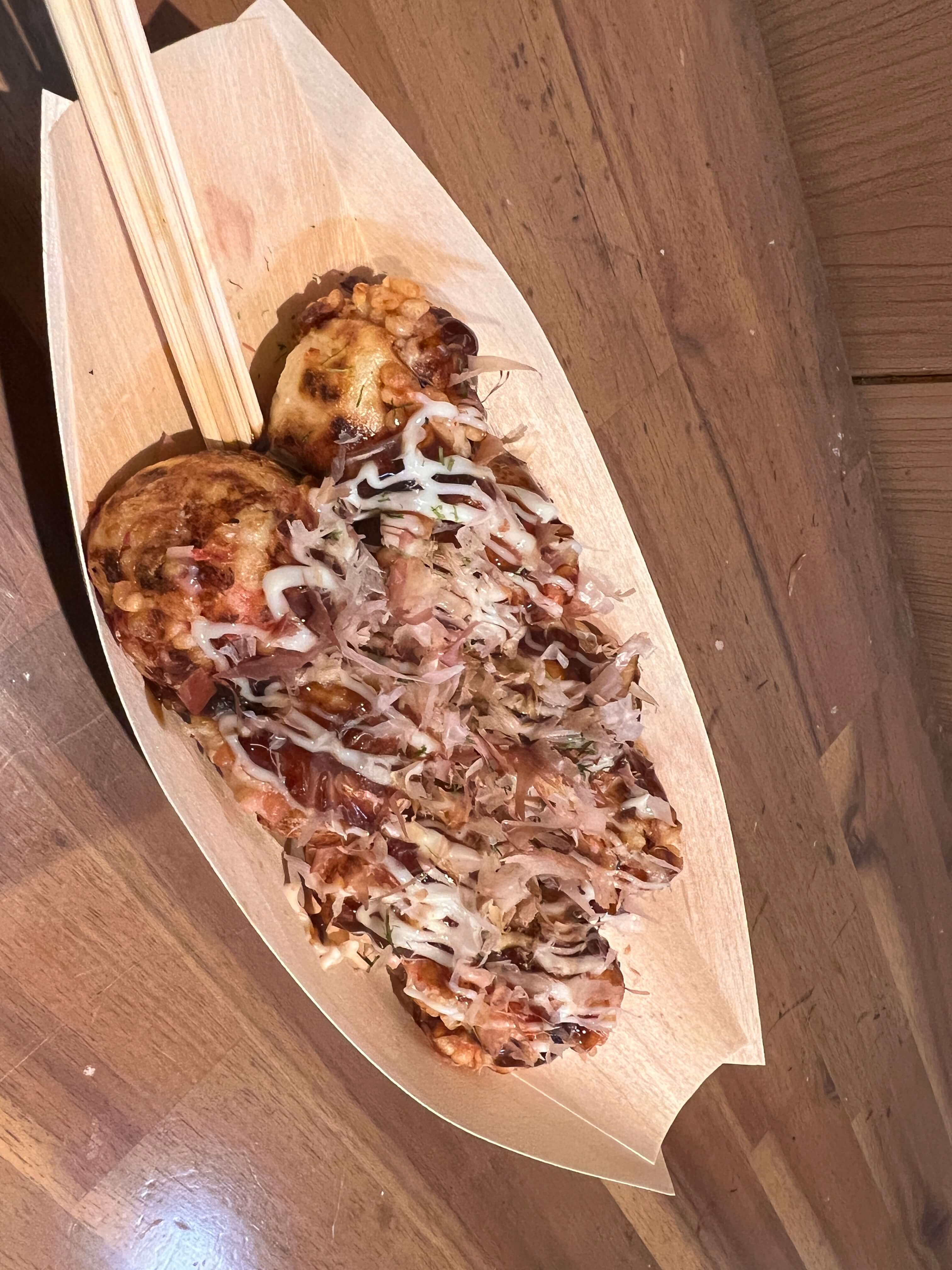 '타코야키 쥬하치방 도톤보리점'에서 먹은 타코야키.