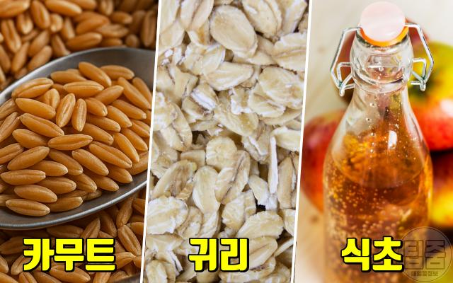 뱃살 빼는법 똥배 단기간 다이어트 정제탄수화물 끊기 카무트 귀리 식초