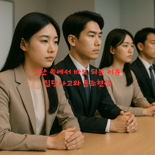 집단사고, 집단지성, 동조현상, Asch실험, Groupthink, 의사결정, 심리학, 조직심리, 비판적사고, 사회심리학