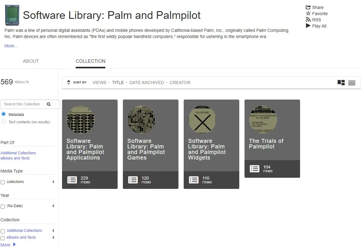 최초의 상용 PDA PALM(팜) 을 웹 브라우저에서 경험해 보기 사진 2