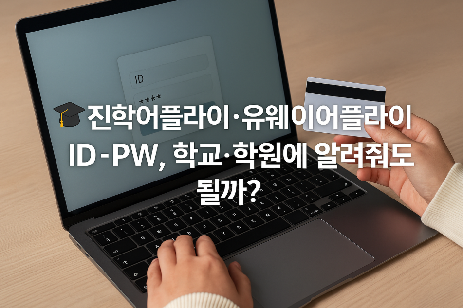 진학어플라이·유웨이어플라이 ID·PW