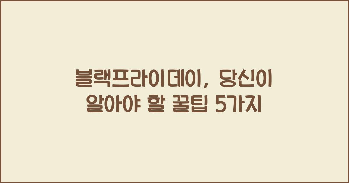 블랙프라이데이