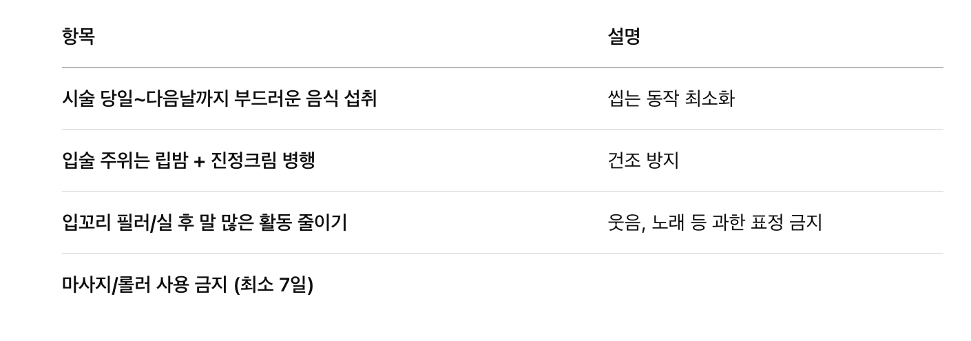 입가 관리