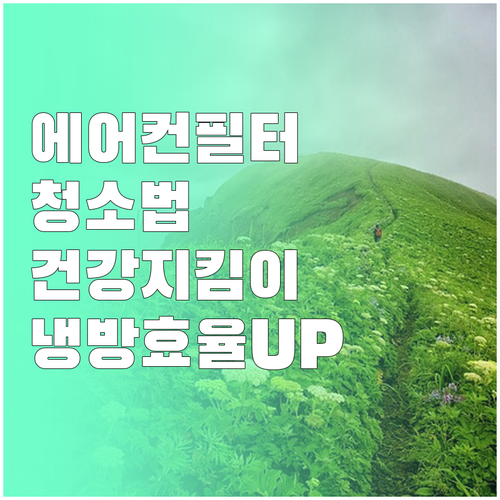 에어컨 필터 청소법: 건강 지키고 냉..