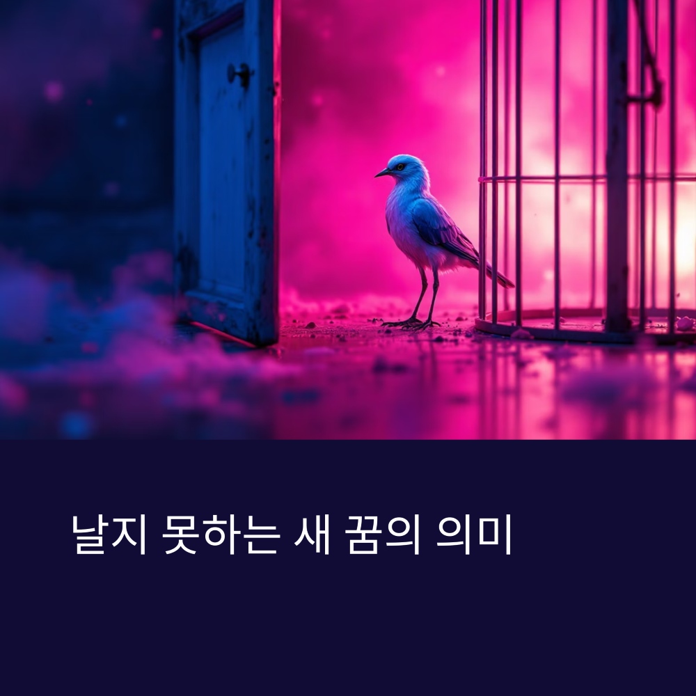 날지 못하는 새가 나타난 꿈