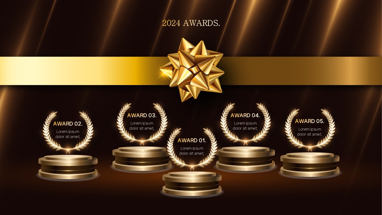 연말 시상식 PPT 템플릿, 피피티 템플릿