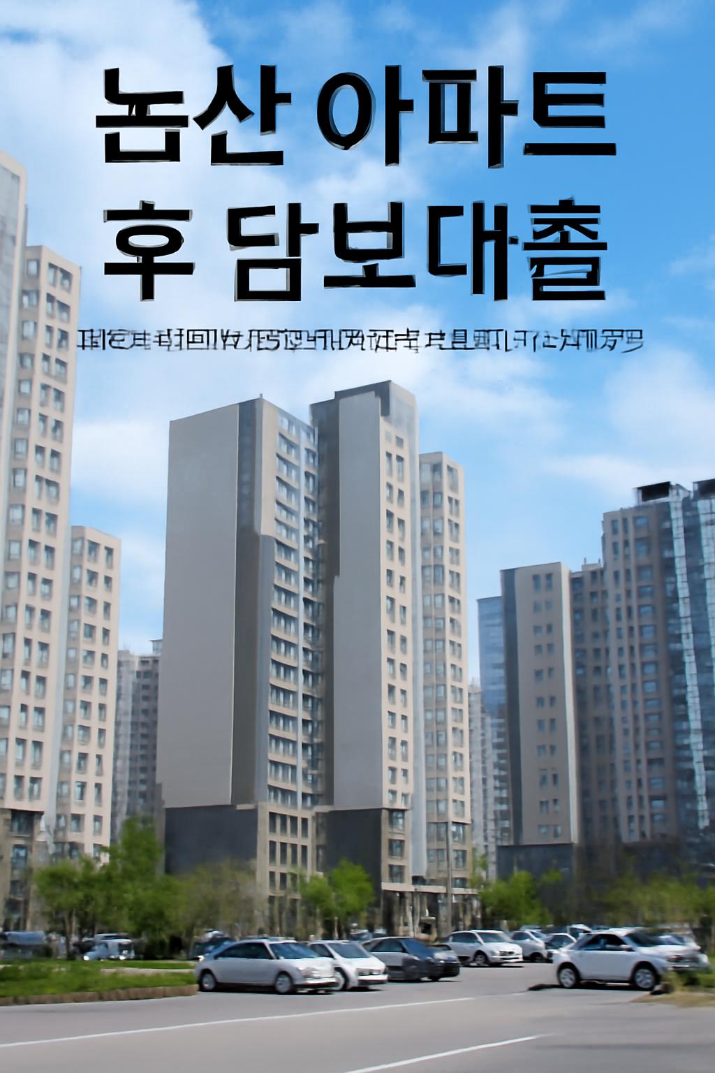논산 아파트 후 담보대출