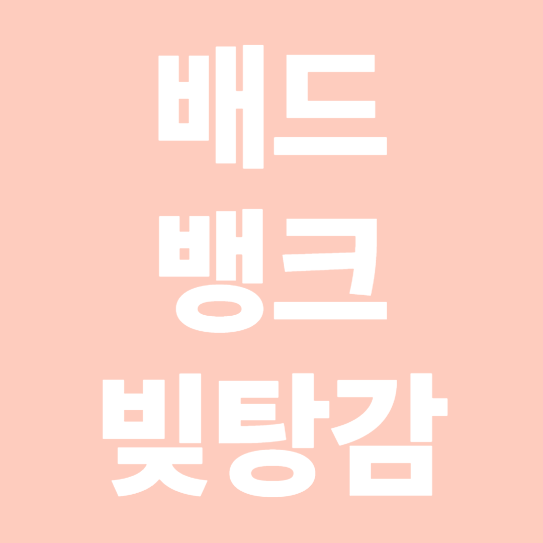 배드뱅크 빚탕감