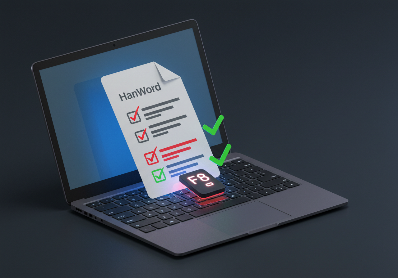 한글 워드 한컴오피스 빨간 줄 없애기 간단하게 맞춤법 검사 끄는 방법