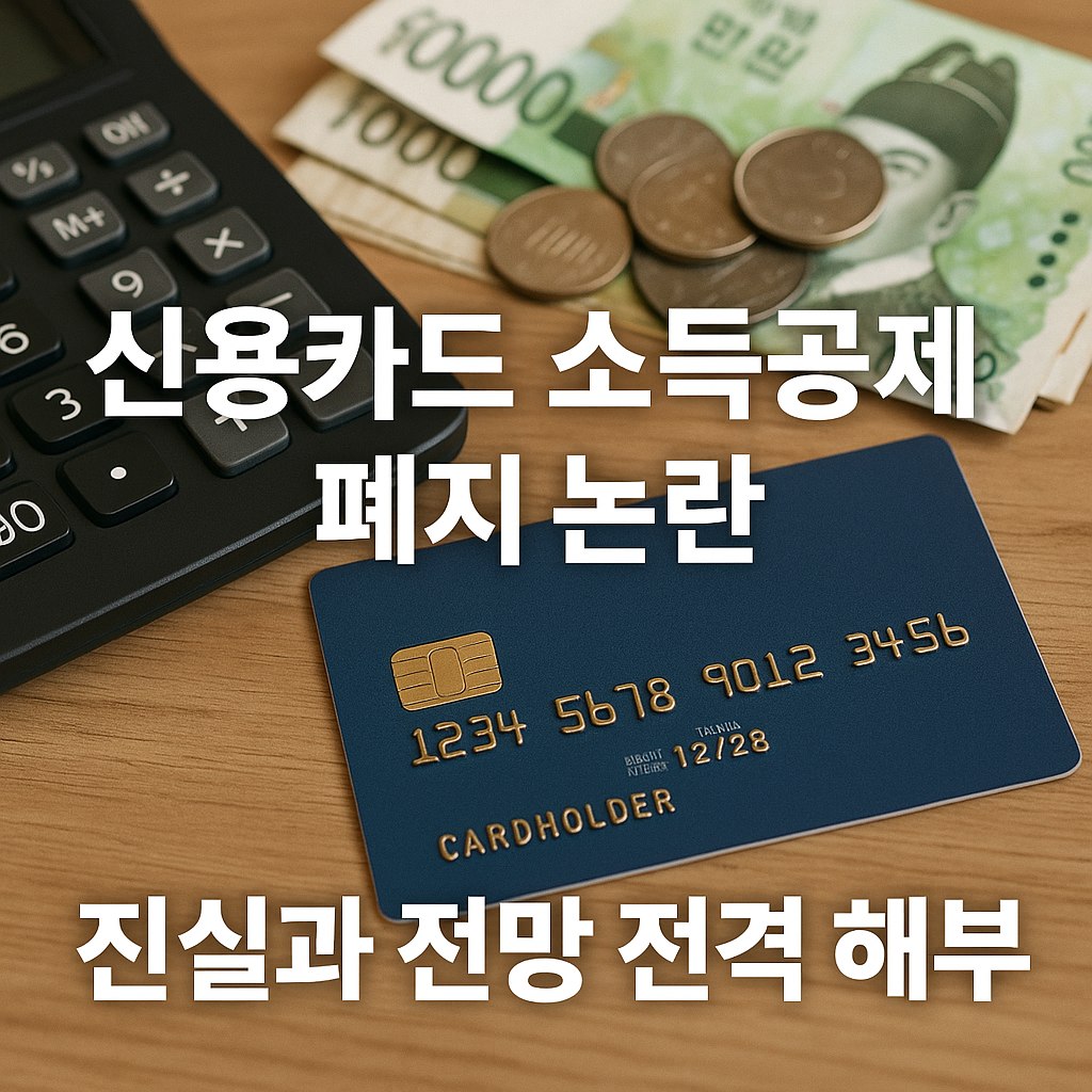 신용카드 소득공제 폐지논란