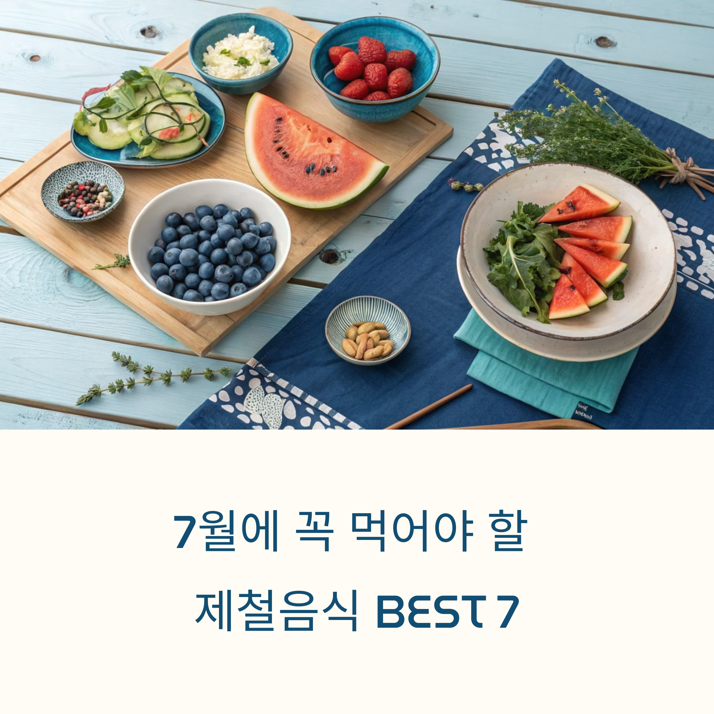 7월에 꼭 먹어야 할 제철음식 레시피 BEST 7