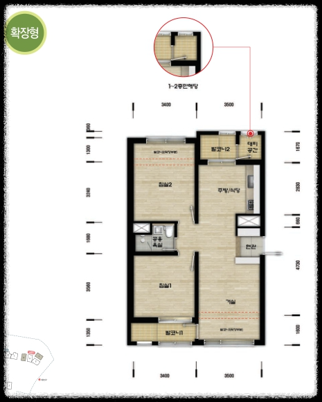군포 10년 공공 임대 평면도_51.97A