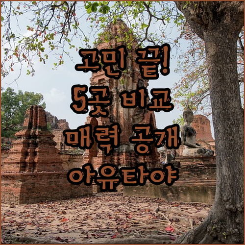 아유타야 숙소 고민 끝 5곳의 매력 