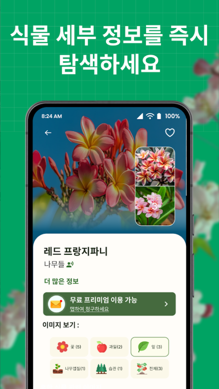 꽃 이름찾기 어플, 꽃 AI 식별기, 약초인식 카메라