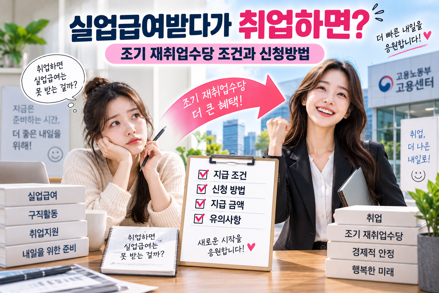 실업급여 받다가 취업하면?