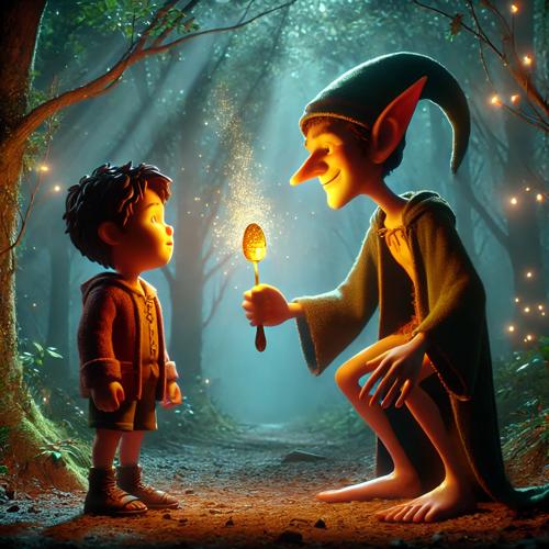 숲속에서 만난 도깨비