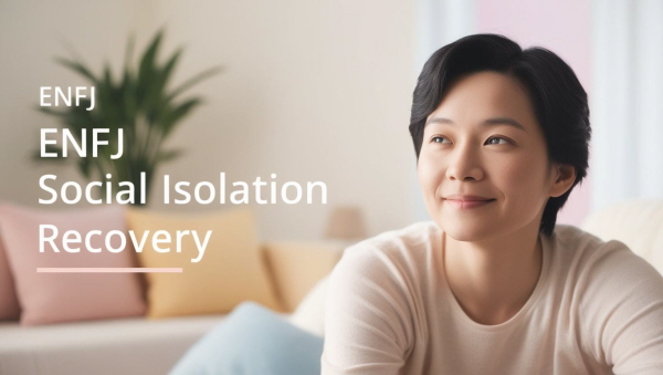 ENFJ 유형의 고립감 회복에 대한 그림입니다.
