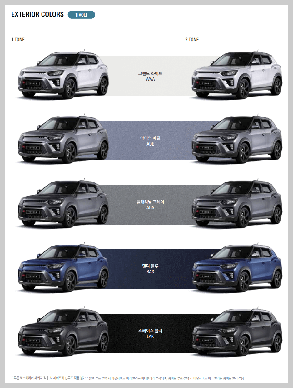 2024 티볼리 페이스 리프트