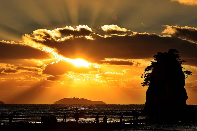 꽃지해수욕장 일몰