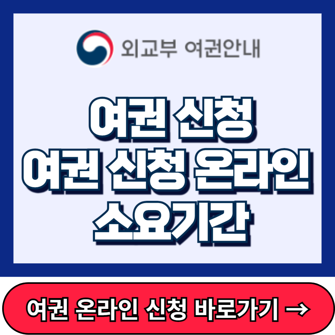 여권 신청, 여권 신청 온라인, 여권발급 소요기간