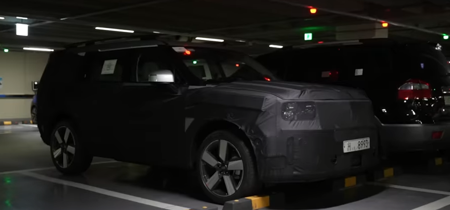 신형 싼타페 위장막 실물