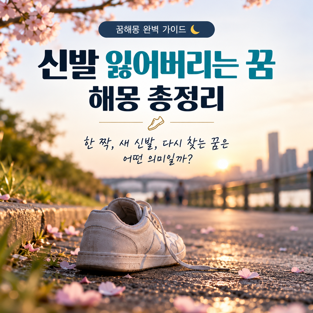 길가에 신발 한 짝이 놓인 신발 잃어버리는 꿈 해몽