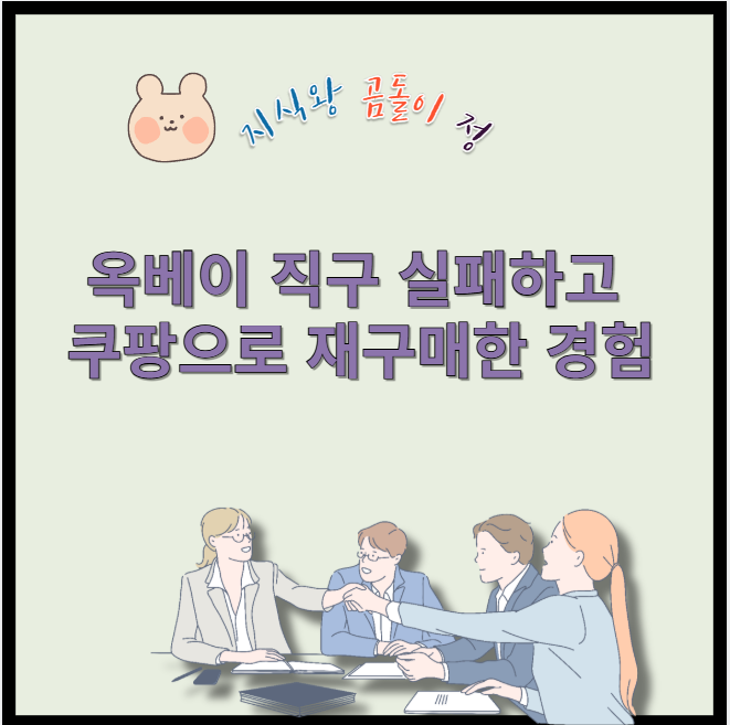 옥베이 직구 실패하고 쿠팡으로 재구매한 경험