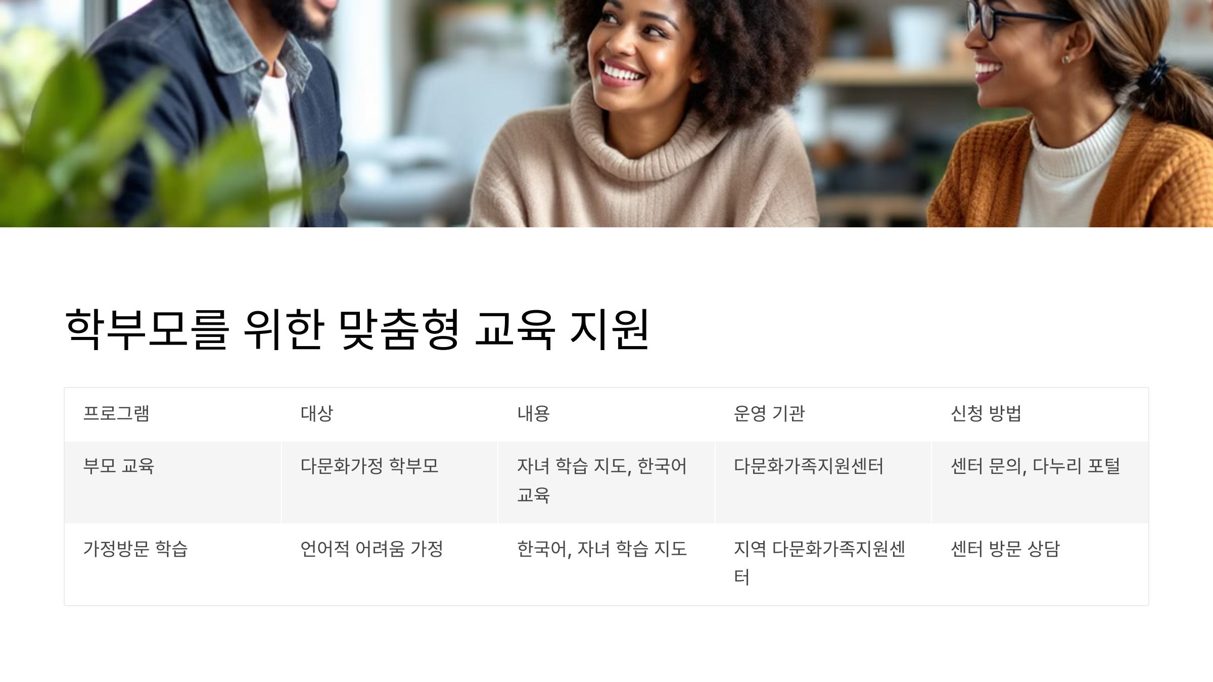 다문화가정