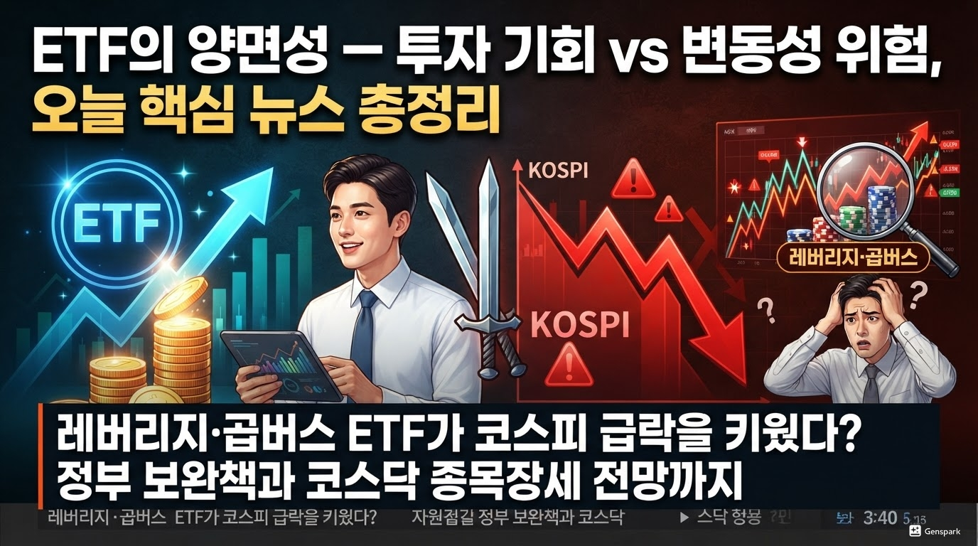 ETF의 양면성 &mdash; 투자 기회 vs 변동성 위험, 오늘 핵심 뉴스 총정리