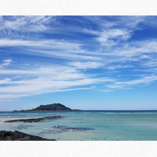 제주 애월 해안도로와 카페 뷰