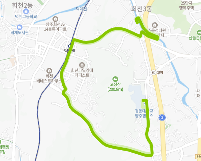 양주-73-3번-버스-노선-지도