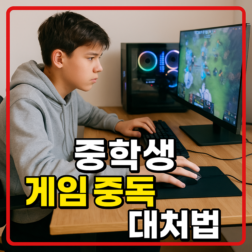 중학생 게임 중독 대처법