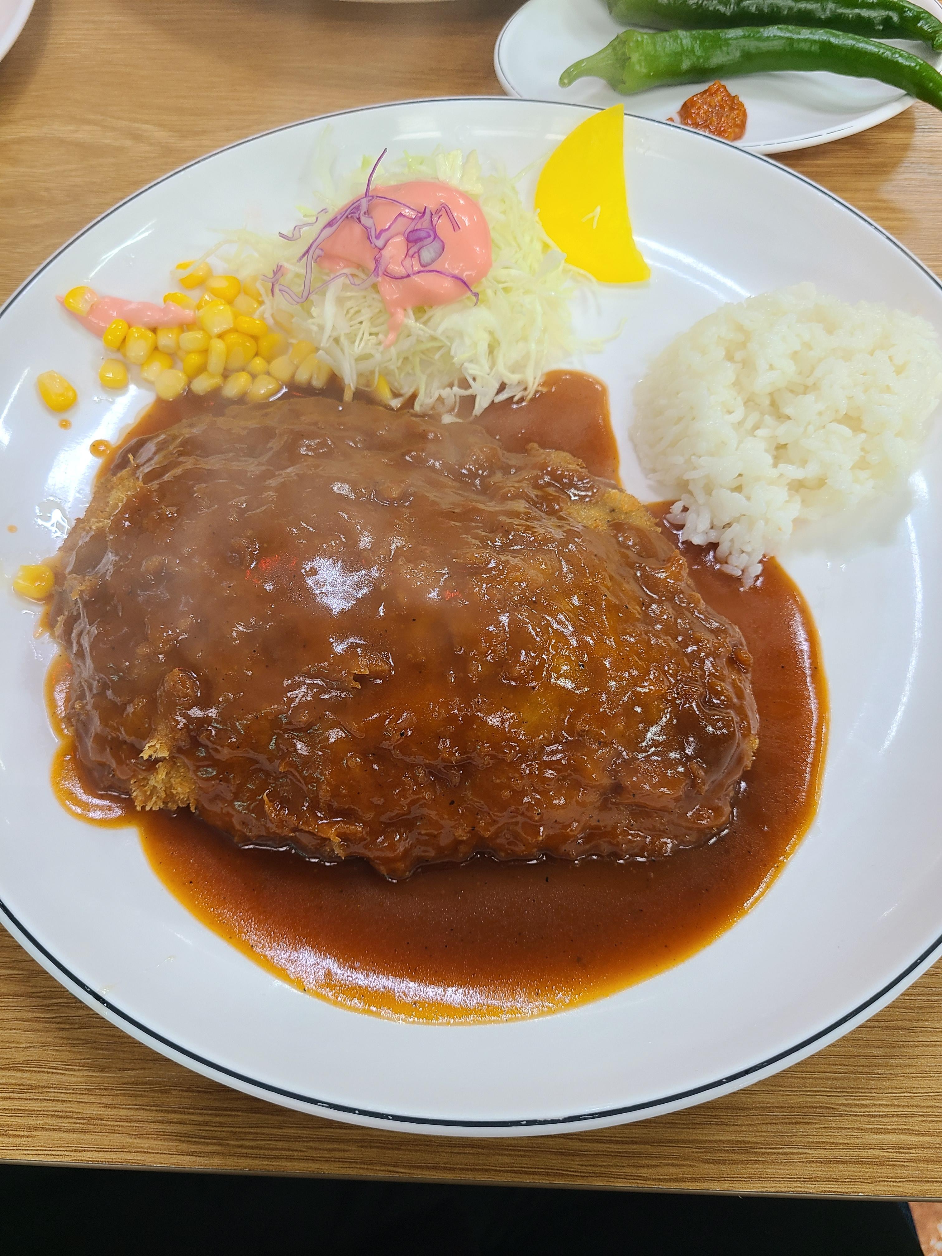 a light pork cutlet