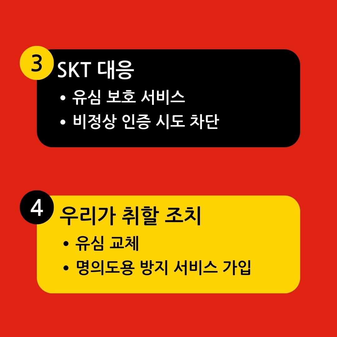 SKT의 유심 해킹 대응과 사용자가 취할 수 있는 조치 요약 – 유심 보호, 교체, 명의도용 방지