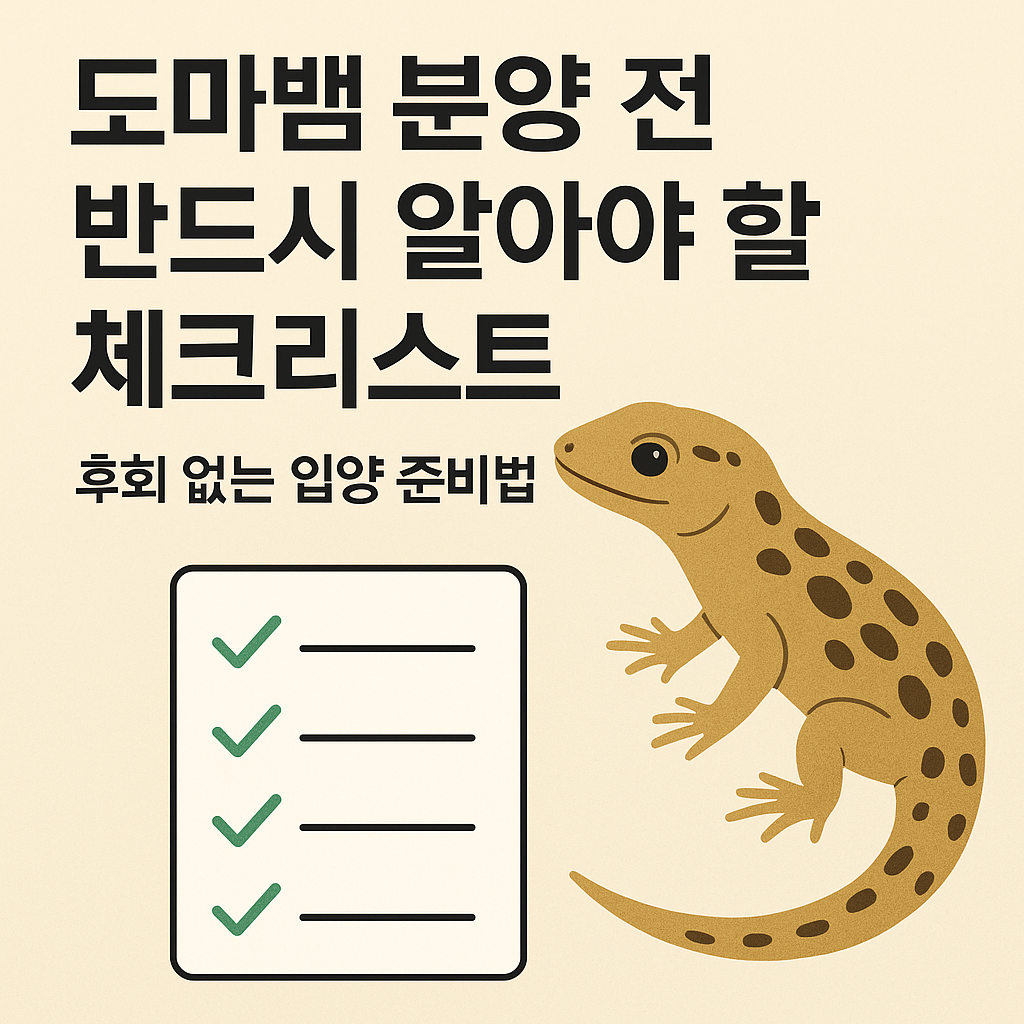 도마뱀 건강관리 체크리스트|질병 징후와 예방법