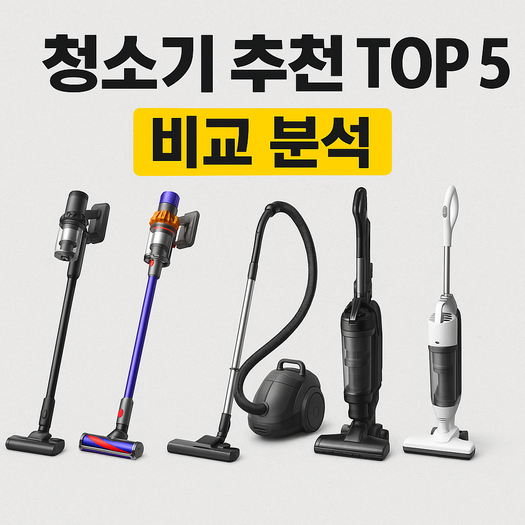 청소기 추천 TOP 5 비교 분석