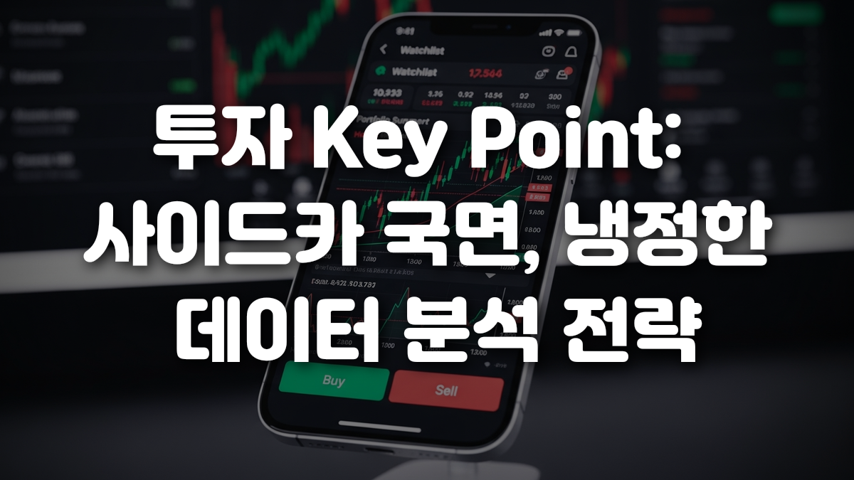 투자 Key Point 사이드카 국면 냉정한 데이터 분석 전략