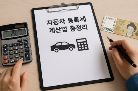 자동차 등록세 계산법