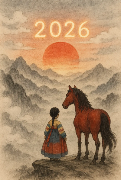 2026년-새해-산-아이-붉은말