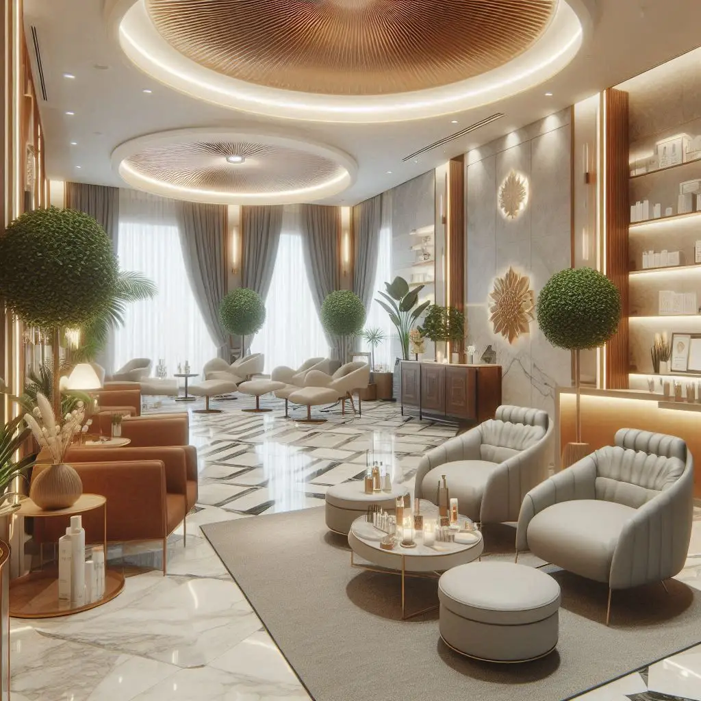 피부,체형관리 샵 배경