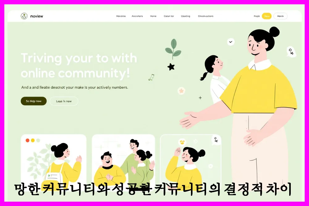 망한 커뮤니티와 성공한 커뮤니티의 결정적 차이