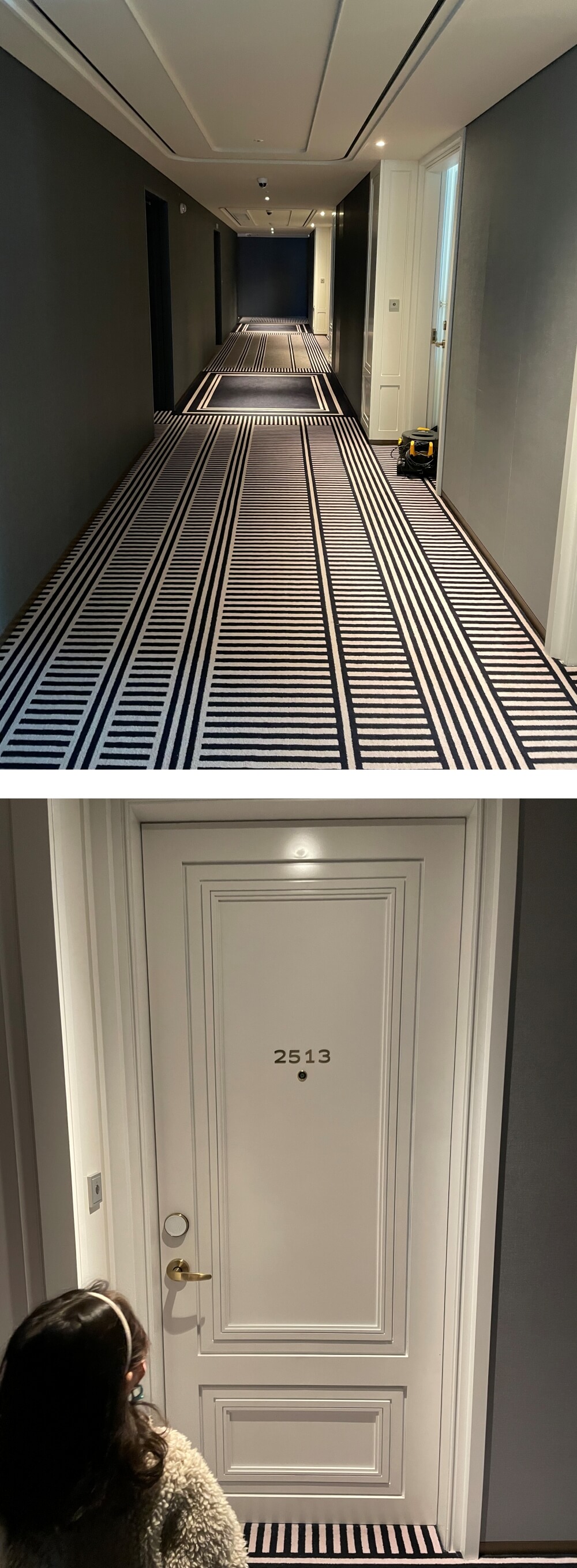 서울 잠실 소피텔 - 25층 복도와 객실 도어 모습
