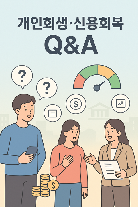 개인회생 신용회복 Q&amp;A 이미지