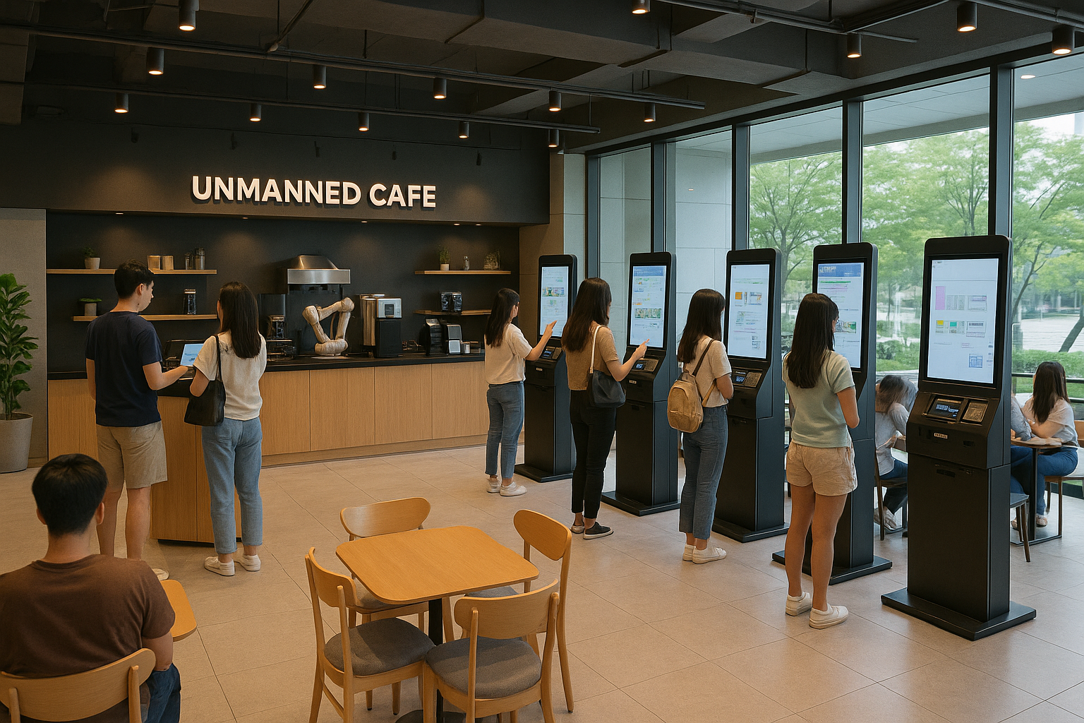 외국인에게 신기한 ‘무인 카페’와 키오스크