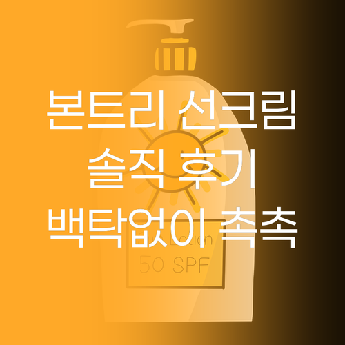 본트리 베리 에센스 선블럭 솔직 후기