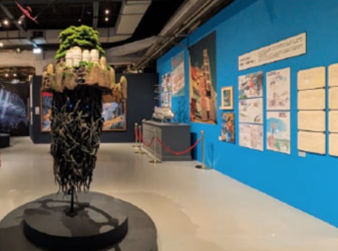 지브리 전시회에 전시된 천공의 성 라퓨타