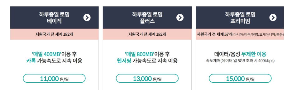 kt로밍 요금제 신청